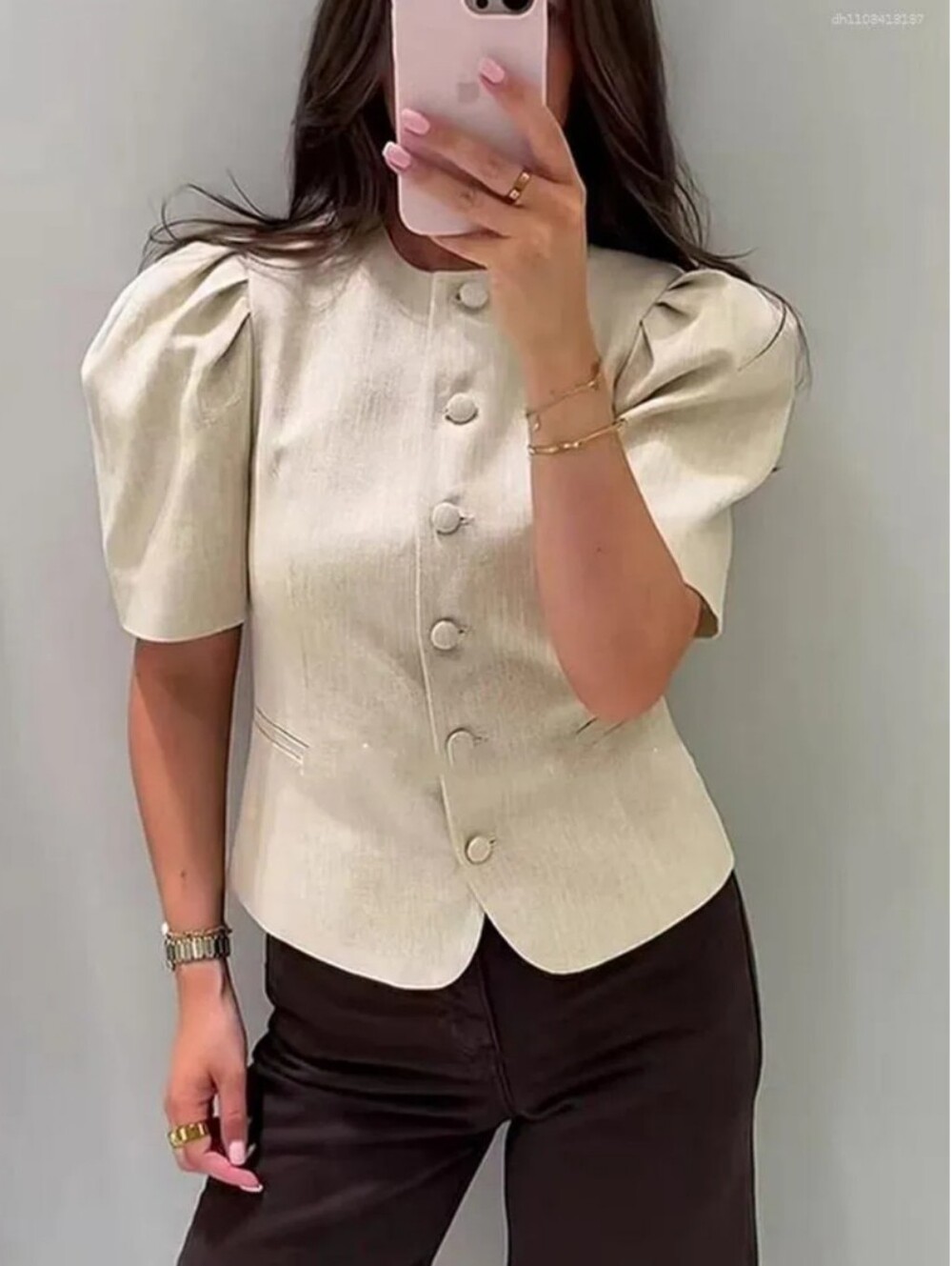Zara Puff Sleeve Blazer Size L